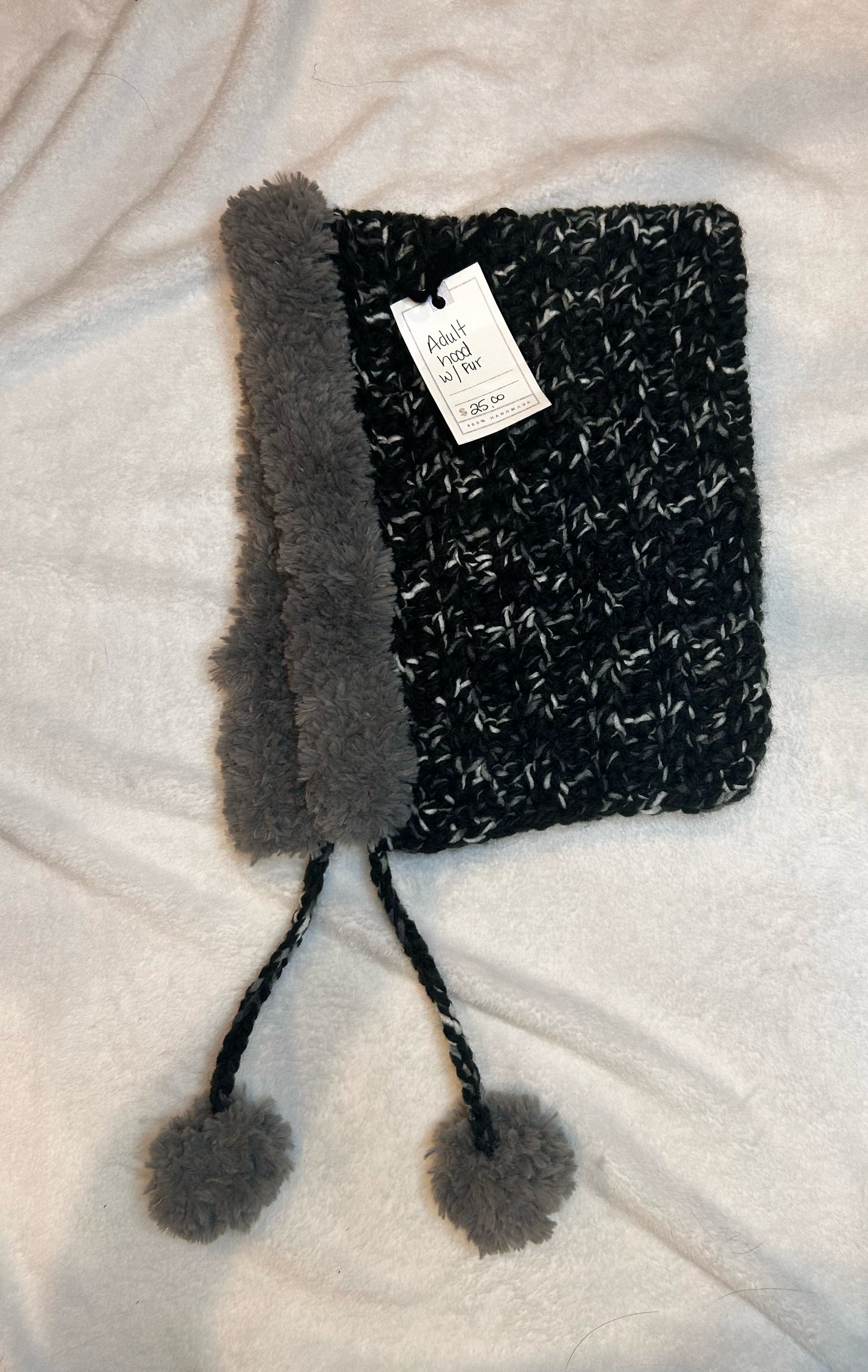Fur lined hood