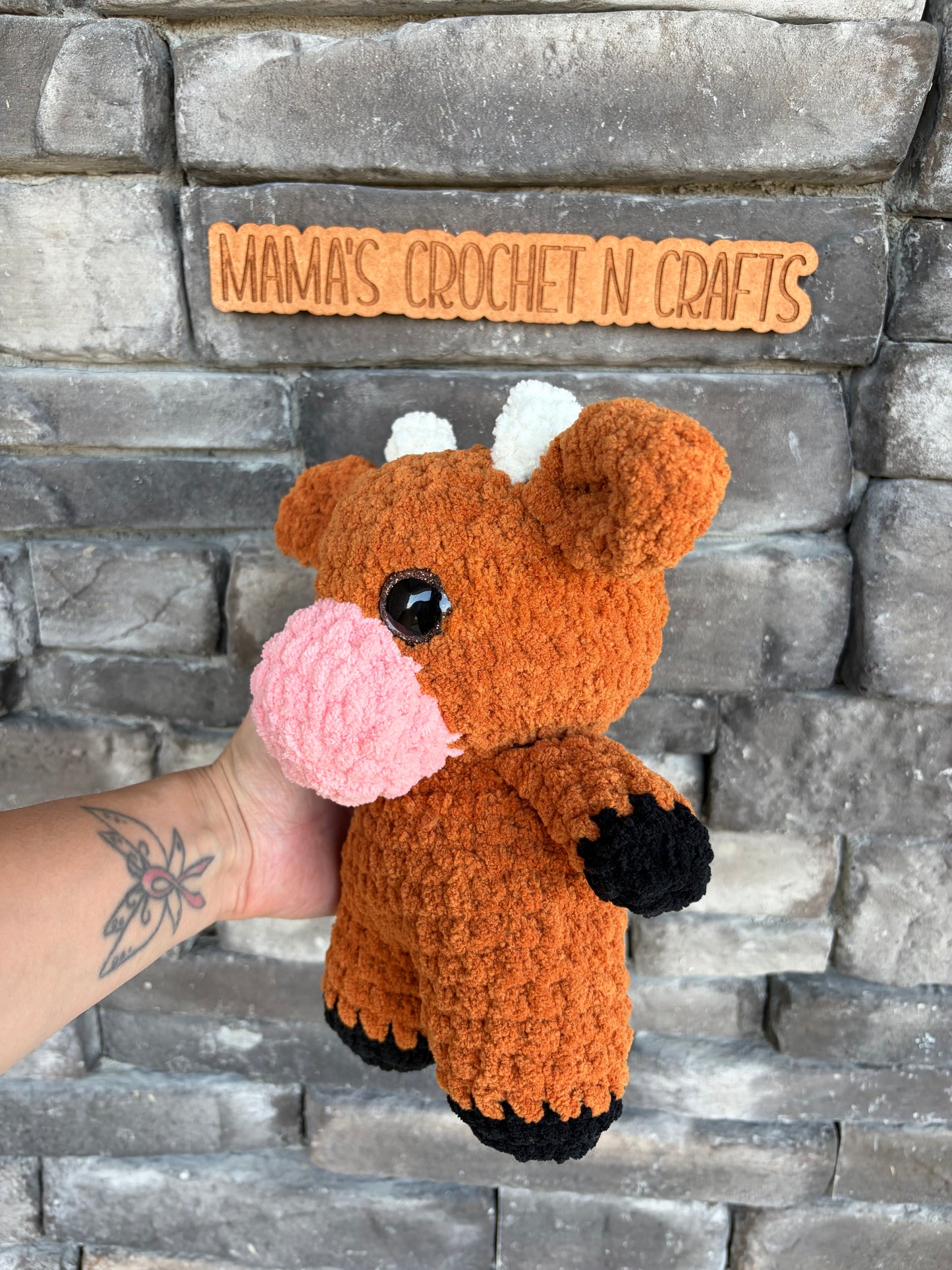 Rust colored cow