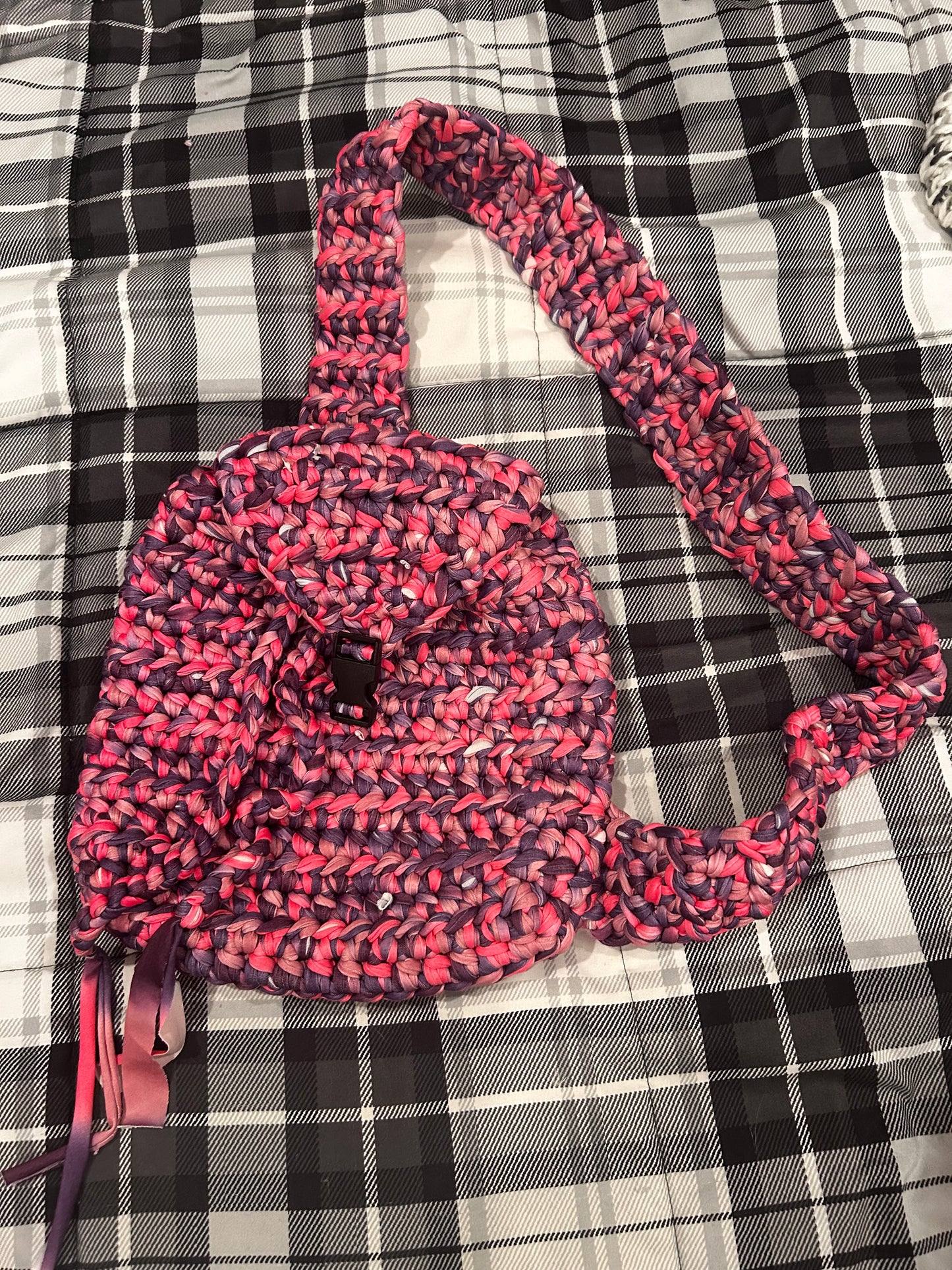 T-shirt yarn lined bag