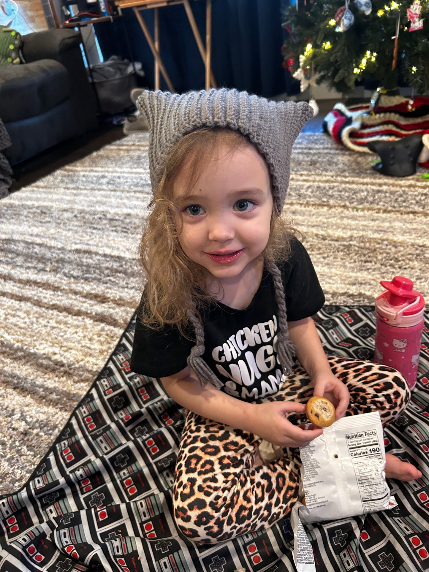 Cat ear toddler bonnet