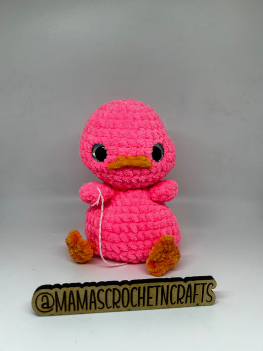 Weighted pink duck