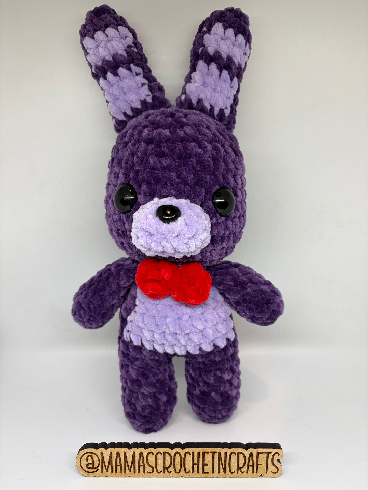 Purple bow tie bunny