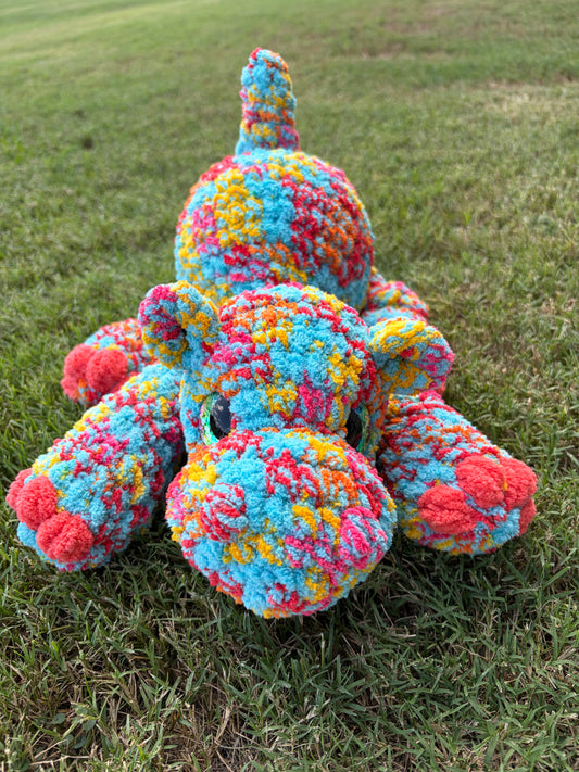 Large knotted leg hippo