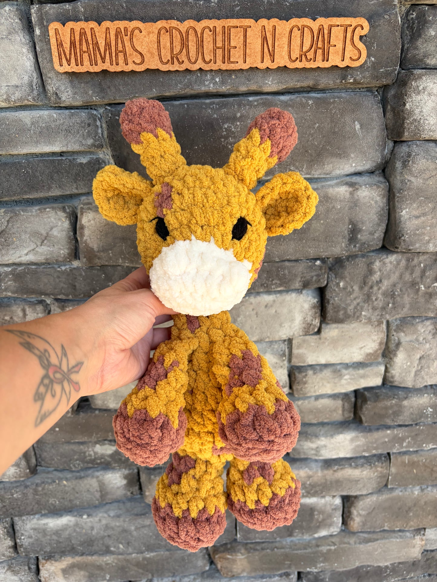 Giraffe snuggler