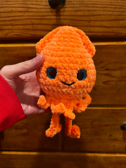 Orange squid