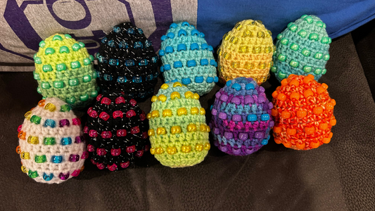 Beaded Dragon eggs